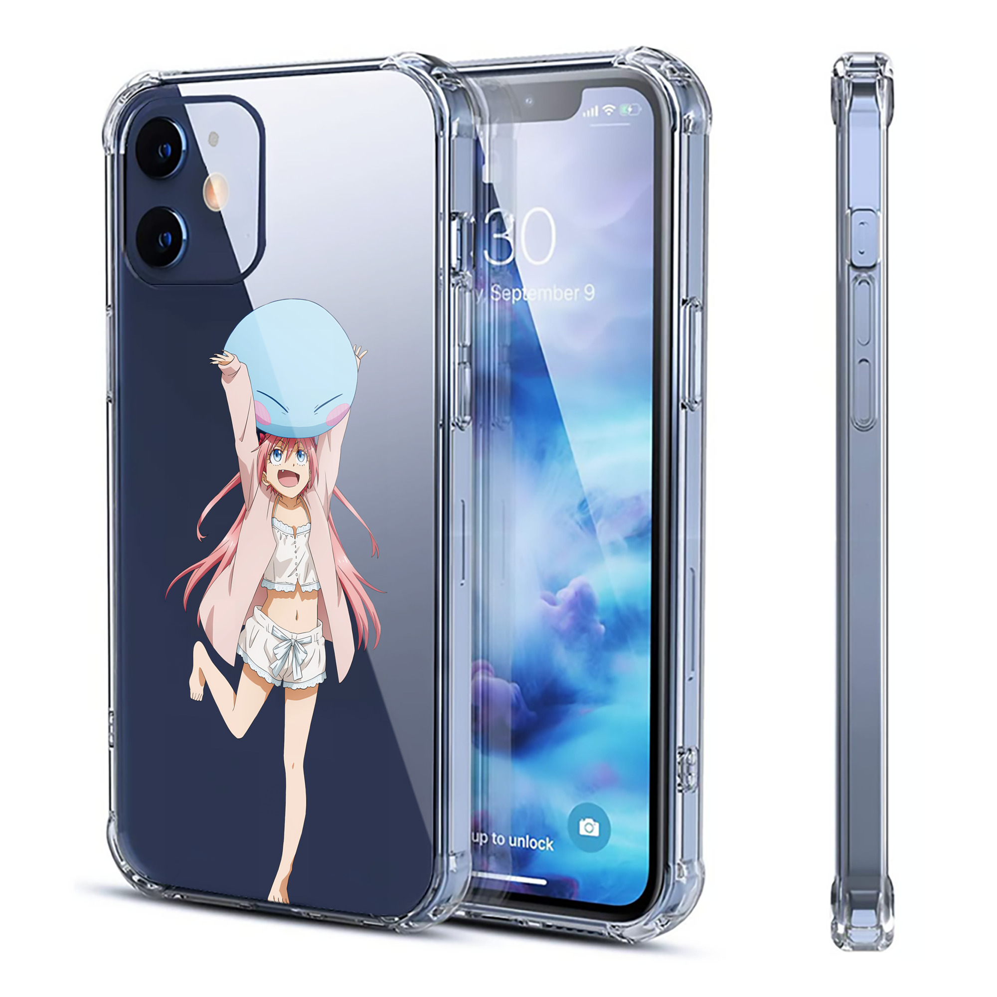 （画像用） 転スラ Regarding Reincarnated to Slime 【iPhone 12シリーズ対応】透明スマホケース（クリアソフトケース）